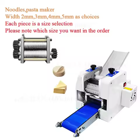 HomeWise Commercial Automatic Dumpling Wrapper Maker Dough Presser Pasta Machine Noodles Maker Multi