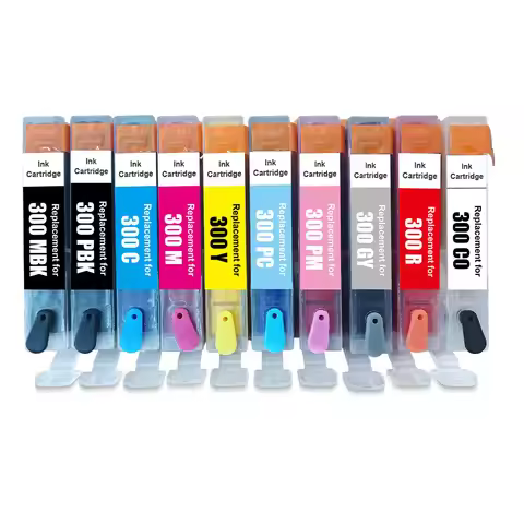 PFI-300 PFI300 Refillable ink Cartridge Compatible For Canon Pixma PRO-300 PRO300 PRO 300 inkjet Pri