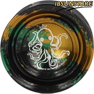IBSUNSTORE Metal Yoyo, Aluminum Alloy Finger Spin Professional Yoyo, Unresponsive Glove Included 3 S