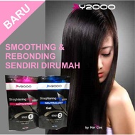 Pelurus Rambut wanita / pelurus rambut wanita permanen Tanpa Catok / strainghtening hair / Paket 2in1 Obat Pelurus Rambut HAIR STRAIGHTENING GEL / SMOOTHING / REBONDING / Obat Pelurus Rambut Permanen Smoothing