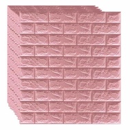 Big size 70X77cm Wall Stickers PE Foam 3D WallPaper Brick safety Waterproof Self Adhesive Wallpaper