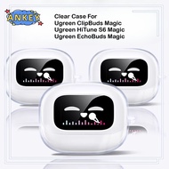 for Ugreen ClipBuds Magic / HiTune S6 Magic Case Protective Transparent Clear TPU Covers Ugreen Echo