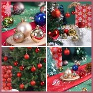 BST Plastic Christmas Tree Hanging  6Cm Electroplated Bulk Party Decoration Set