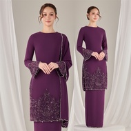 HIJABISTAHUB NOURIE KURUNG Baju kurung moden baju raya 2026 plain manik baju pengantin nikah tunang