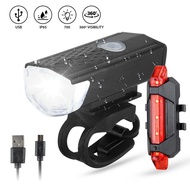 [Hot K] Bicycle Front Light USB Rechargeable MTB Road Mountain Bike Headlight Cycling Flashlight Bike Lantern Lamp Bicycle Accessories