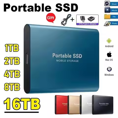 External SSD Hard Drive 1TB External Hard Disk 2TB High-Speed hard ssd USB 3.1 Mobile Solid State Dr