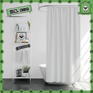 【白色】配塑料C環防水防霉家居加厚款PEVA浴簾（180x220cm)