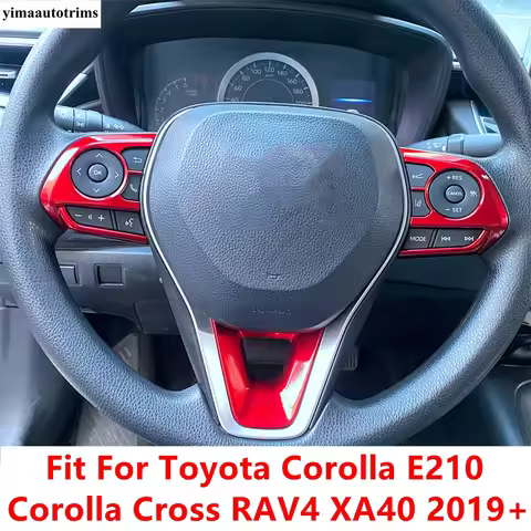 Steering Wheel Button Frame Cover Trim For Toyota Corolla E210 & Corolla Cross RAV4 XA40 2019 - 2025