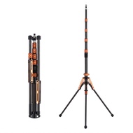 musdoing-SG Andoer 220cm/86.6in Portable Tripod Stand Photography Light Carbon Fiber 5-Section Adjus
