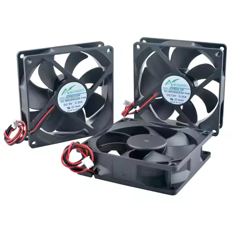 ACP9025 92x92x25mm Axial Cooling Fan 2-Pin DC5V/12V/24V for Chassis Power Supply Inverter - High Air