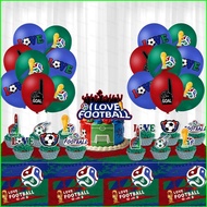 B4 2026 FIFA World Cup balloons Party decorations tablecloth flag banner fork spoon plates napkins 4
