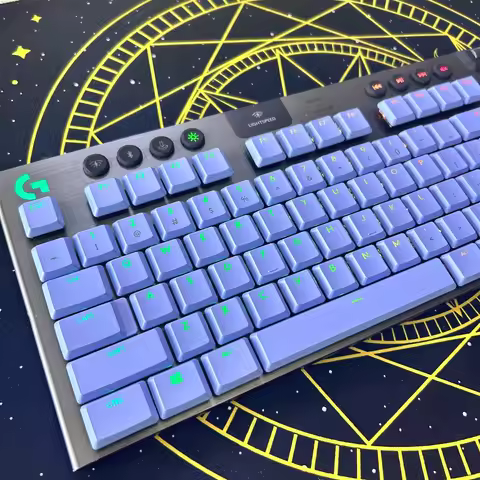 New DIY Translucent Keycaps Suitable for Logitech G913/G915/TKL Mechanical Keyboards with US Layout,
