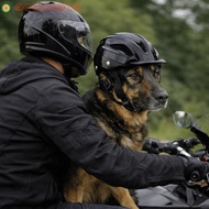 AELEGANT Dog Helmet, Adjustable Plastic Pet Motorcycle Helmet, Handsome Comfortable Fit Solid Color 