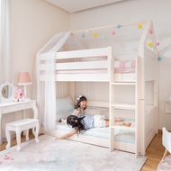[Kids Haven] Oslo ModBed Floor Bunk Bed | Single, Super Single Bed Frame | Pullout Bed Option | 90x190cm | 107x190cm | for kids and adults | SG Seller