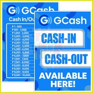 ▼ ۩ ❦ GCash Cash-in Cash-out Rates Signage