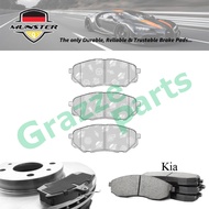 Münster Disc Brake Pad Front for Kia Sorento III (3rd Gen) UM 2.2 LS CRDI Turbo 2.4 MS HS CVVT 2016 