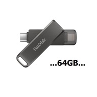 SanDisk iXpand Flash Drive Luxe 64GB (SDIX70N-064G-GN6NN) แฟลชไดรฟ์ 2in1 สำหรับ iPhone และ USB Type 