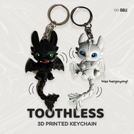 GANTUNGAN Cute Toothless Couple 3D Mini Dragon Keychain - Cute Dragon Toothless AestheticKeychain