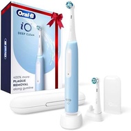 Oral-B IO Deep Clean Rechargeable Electric Powered Toothbrush, Black with IO Series 3 Limited, 2 Bru