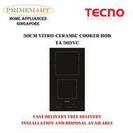 TECNO TA 303VC 30CM VITRO-CERAMIC COOKER HOB - 1 YEAR LOCAL WARRANTY + FREE DELIVERY