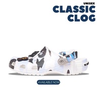 Crocs Adult Classic Clog A Bathing Ape Camo Blue White Sandals