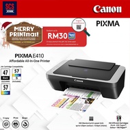 NDDt Canon PIXMA E410 Ink Efficient 3 in 1 Multifunction Printer - RM30 CASHBACK-***