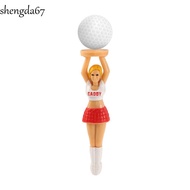 SHENGDA Cheerleaders Tee Beauty Novelty Golf Balls Standing Girl Golf Tee Golf Practice Lady Golf Te