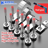 100pcs Steel Nail Gun Rivet Gun Bullet Nail Gun Concrete Fire Nail Gun Ceiling Round Nail Fastener