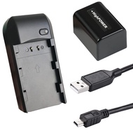 Camcorder Battery Charger Set, Digital Video Camera Travel Charger and NP-FV5 Plus 3.7V 2000mAh Rech