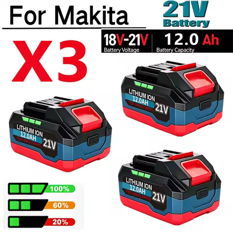 Original 21V Battery Rechargeable Lithium Ion Battery for Makita 18V/21V Cordless Electric Power Too