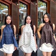 ENZY HALTER TOP POLKADOTWanita BLOUSE/ TRENDYWanita
