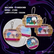 ARCANE TIMEBOMB EKKO JINX LENTICULAR CHARM (LEAGUE OF LEGENDS FAN MERCH)