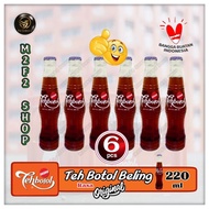 Teh Botol Sosro Beling Kaca + Krat - 220 ml (Kemasan 6 Pcs)
