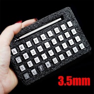 36pcs 3.5/6.5mm Letter Punch Set Letter Metal Leather Wood Marking Stamping Kit