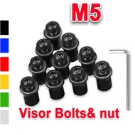 1Set Visor Bolts YAMAHA FZi FZ16 FZ 150 NMAXV2 V1 AEROX 155 Motorcycle Accessories Universal