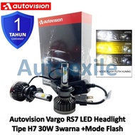Autovision Vargo Rs7 Led H7 3 Colors Flash White Yellow Car Lights