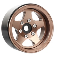 4pcs 1.55" Offset Ajustable Metal Wheel 5-Spoke Wheel Rim for RC 1/10 D90 CC01 LC70 MST