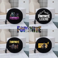 Fortnite Cartoon Pop Fashion Round Mini Zipper Backpack Pendant Money Bag Birthday Party Gift