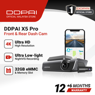 DDPAI X5 Pro Dash Cam 4K UHD Dual Cam Recorder Wifi DVR