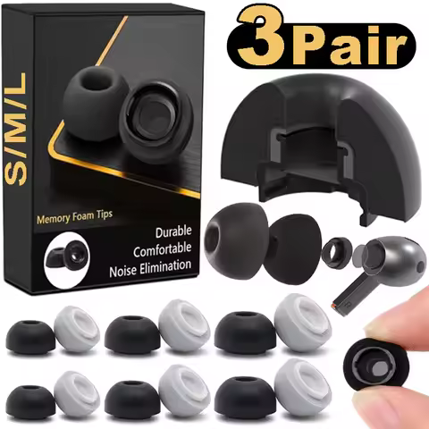 Memory Foam Earplugs Ear Tips Ear Caps For Samsung Galaxy Buds3 Pro Noise Cancelling Eartips for Gal
