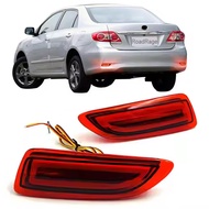 2Pcs Red/Smoked/white Lens Bumper Reflector LED Rear Lights For Toyota altis Corolla 11-13  Lexus CT