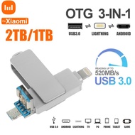 New Mini Portable Hard Drive USB 3.0 2TB 1TB High-speed Flash Drive 512G 256GB USB PEN DRIVE External Flash Memory For XIAOMI