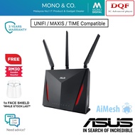 ASUS Router RT-AC86U AC2900 Dual Band Gigabit WiFi Gaming Router with MU-MIMO Aimesh Mesh WiFi Router RT AC86U [FREE Face Shield] RT-AC86U