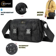 SP120) High Quality Japan Minimalist Design Water Resistant SNIPER Sling Bag Crossbody bag with Wate