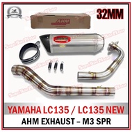YAMAHA LC135 / LC135 NEW - AHM Exhaust M3-SPR 32MM Racing Exhaust Muffler
