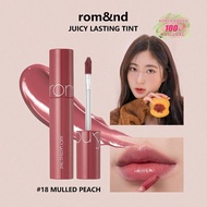 Son tint Juicy Lasting 18 Mulled Peach, 5,5g / 0,2 Oz, Son kem Romand, Son bóng, Kết cấu mọng nước &