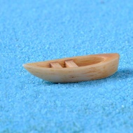 SEPTEMBER Micro Landscape Boat, Micro Landscape Wooden Boat Resin Wooden Boat Decoration, Small Ornaments Resin Awning Boats Art Crafts Mini Boat Fish Tank Decoration Fish Tank