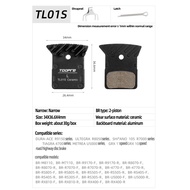 TOOPRE Đĩa Phanh Xe Đạp Tấm Tản Nhiệt L03A L04A L05A Đĩa Phanh Bằng Gốm Hoàn Toàn Bằng Kim Loại Cho 