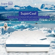 Super Bed รุ่น Super Cool ผ่อน0% ที่นอนยางพารา+เมมโมรี่โฟมคูลลิ่งคูลเจล สีขาว 3.5 ฟุต 4 นิ้ว