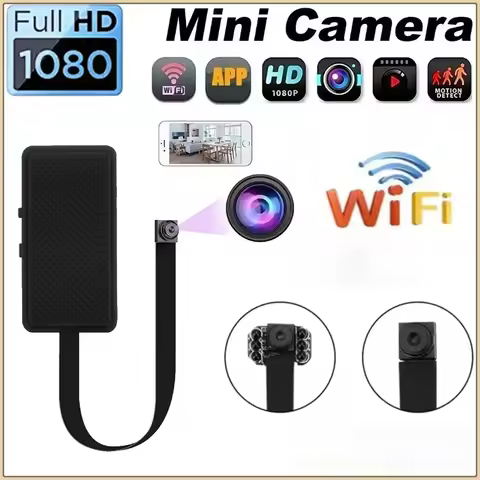 HD 1080P DIY Mini Wifi Camera Portable Small Cam Micro Camcorder P2P Wireless Webcam Loop Recording 